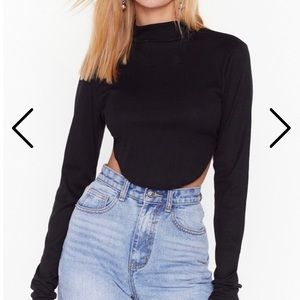 NWT Open tie back top